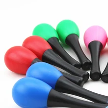 4 шт пластиковый песочный молоток maraca Погремушка шейкер детские музыкальные инструменты Детские звуковые музыкальные обучающие игрушки для детей-случайный цвет