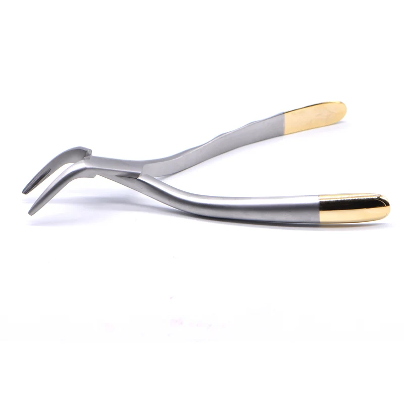 

Dental root fragment minimally invasive tooth extraction forcep toothdental instrument Curved Maxillary and mandibular teeth
