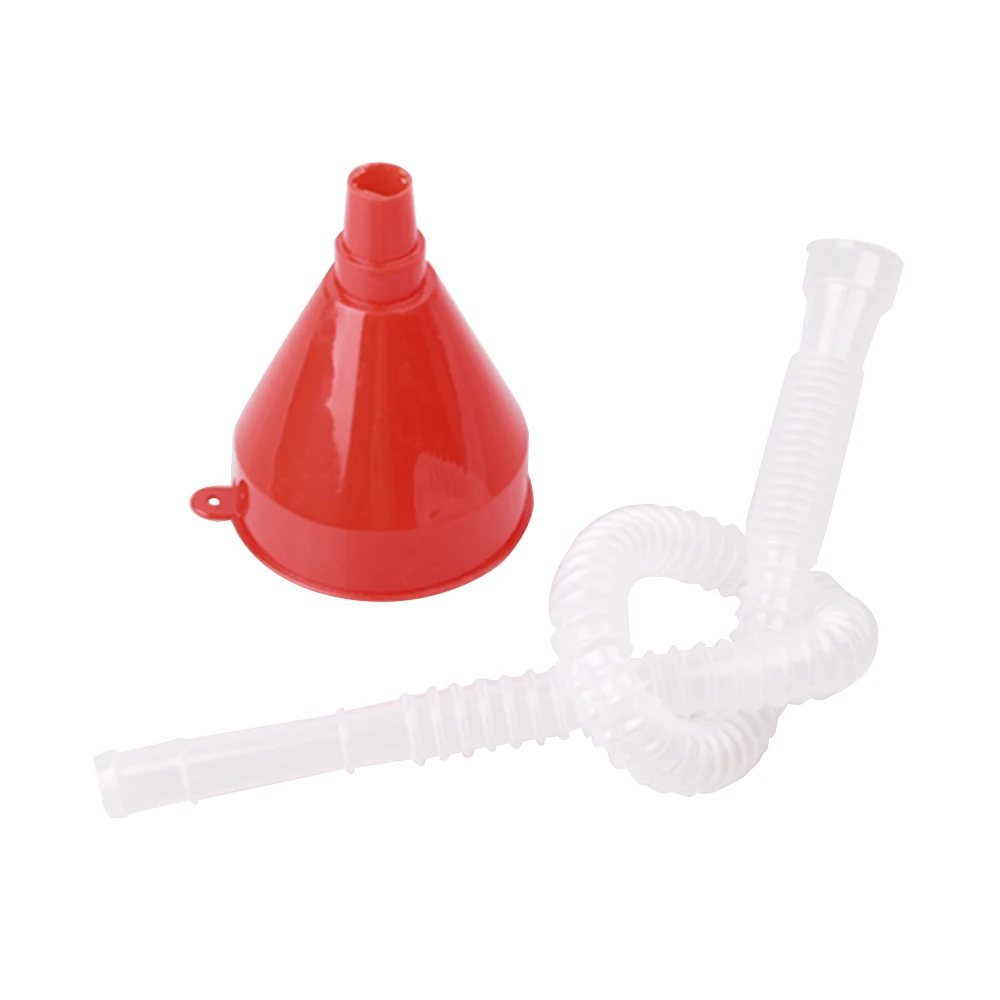 

Universal Car Vehicle Motorcycle Truck Pour Oil Tool Petrol Diesel Kerosene Plastic Filling Funnel with Soft Pipe Spout