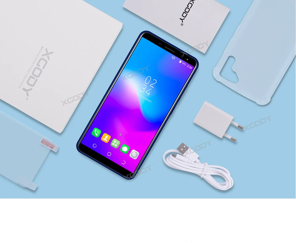 Флэш продажи XGODY Y28 6 0 &quotQHD 18:9 Дисплей Android 7 мобильный телефон 1 GB + 16 MTK6580 4 ядра 5MP gps