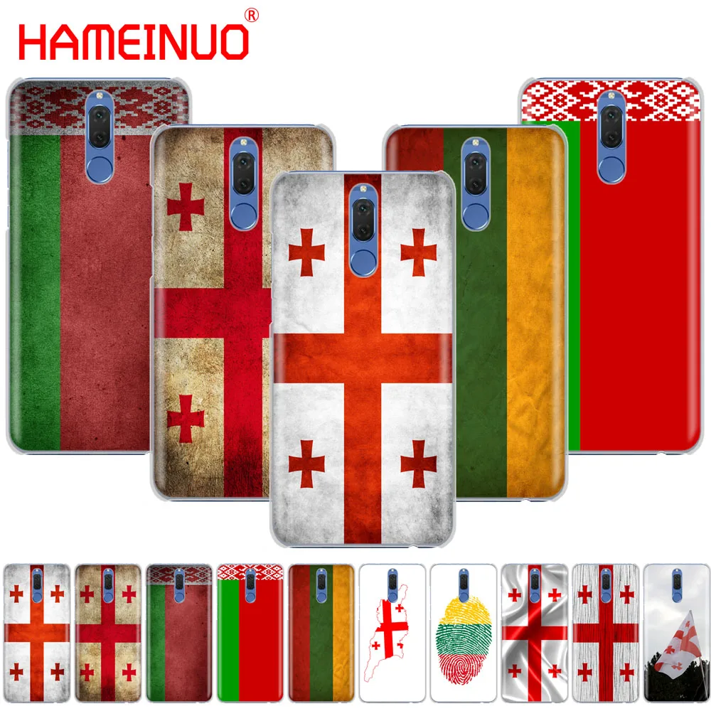 HAMEINUO Georgia Grunge Flag Cover phone Case for Huawei NOVA 2 2S 3e PLUS LITE P smart 2018 enjoy 7s mate 7 8 9 10 pro | Мобильные