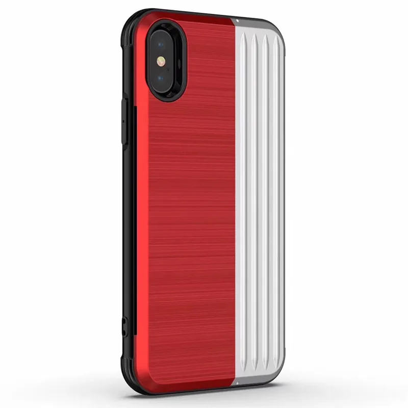 

Credit Card Slot 360 Degree protecyive phone case for iphone XS Max XS XR Card hold Back cover for iphone 6 6S 7 8 plus X Coques