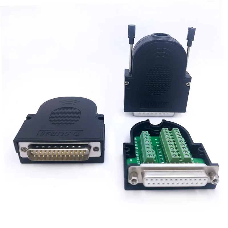 DB9 DB9/ D-SUB VGA adaptador 9/ pin se/ñales Terminal Breakout Cubierta de pl/ástico 2/ fila RS232