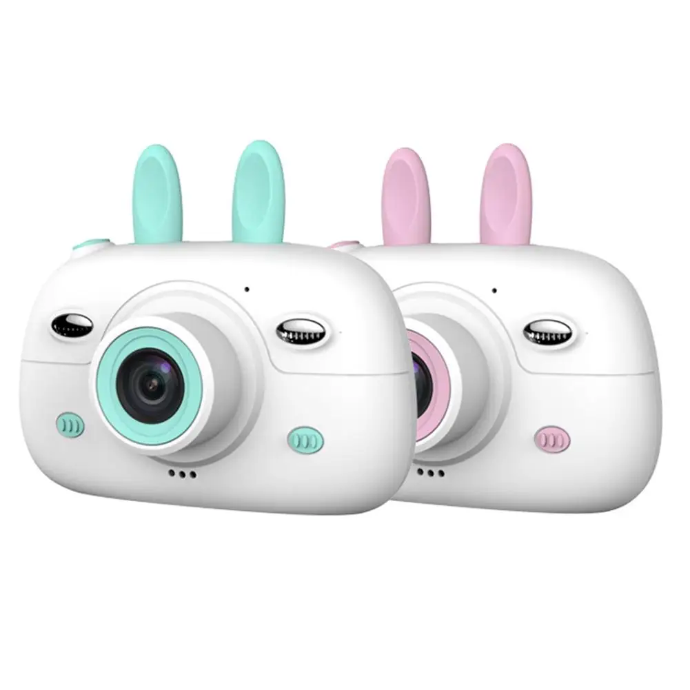 

Children's Camera Digital Photography Small SLR Camera Fun Cartoon Photo Sticker Camera 2.4 Inch With Double Lens For Kids