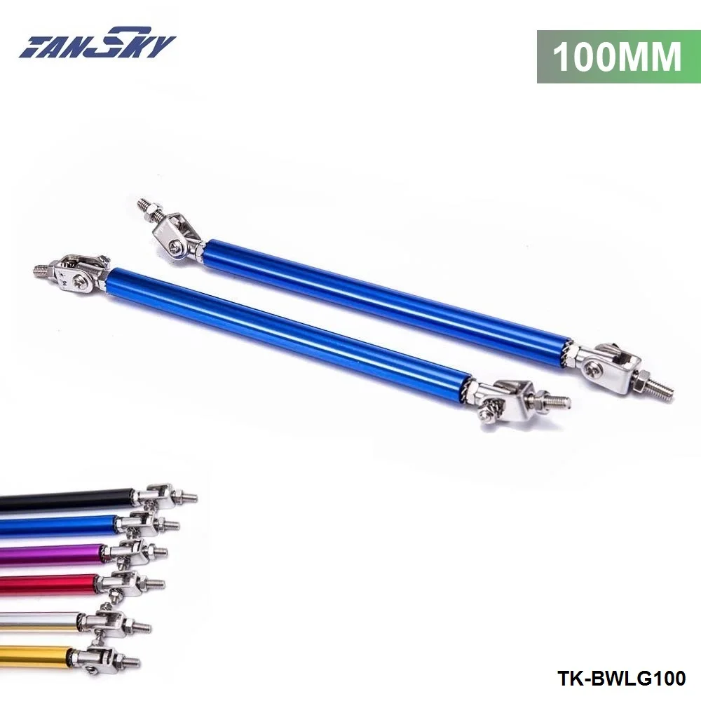 TANSKY - Universal 2Pcs/SET 100mm Adjustable Front/Rear Wind Splitter Frame Bumper Protector Rod Support TK-BWLG100