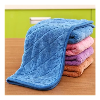 

RSCHEF Double thick coral fleece rag wipe floor cleaning cloth