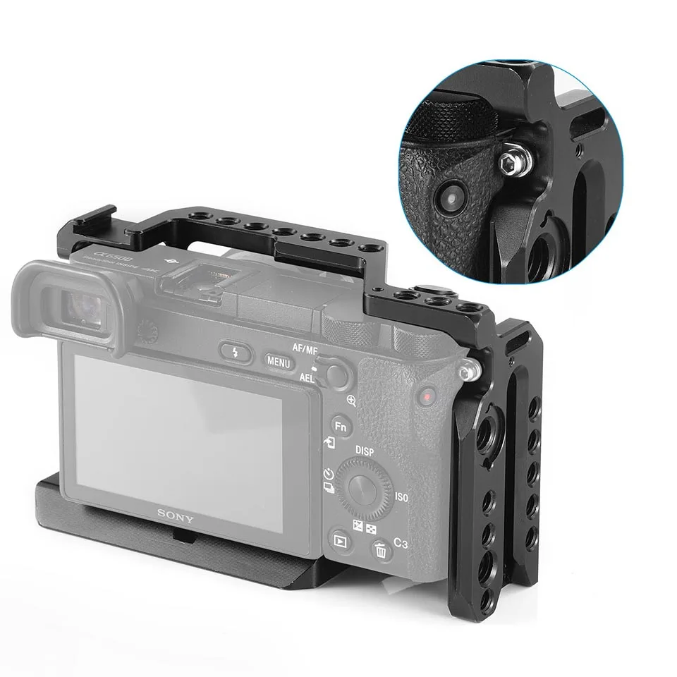 SmallRig Камера клетка для sony A6500 ILCE-A6500 с железнодорожный вокзал Холодный башмак на верхней части для Магия рычаг Micorphone приложить 1889