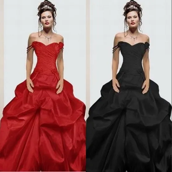 2017 rojo negro góticos vestidos de novia robe de mariage casamento