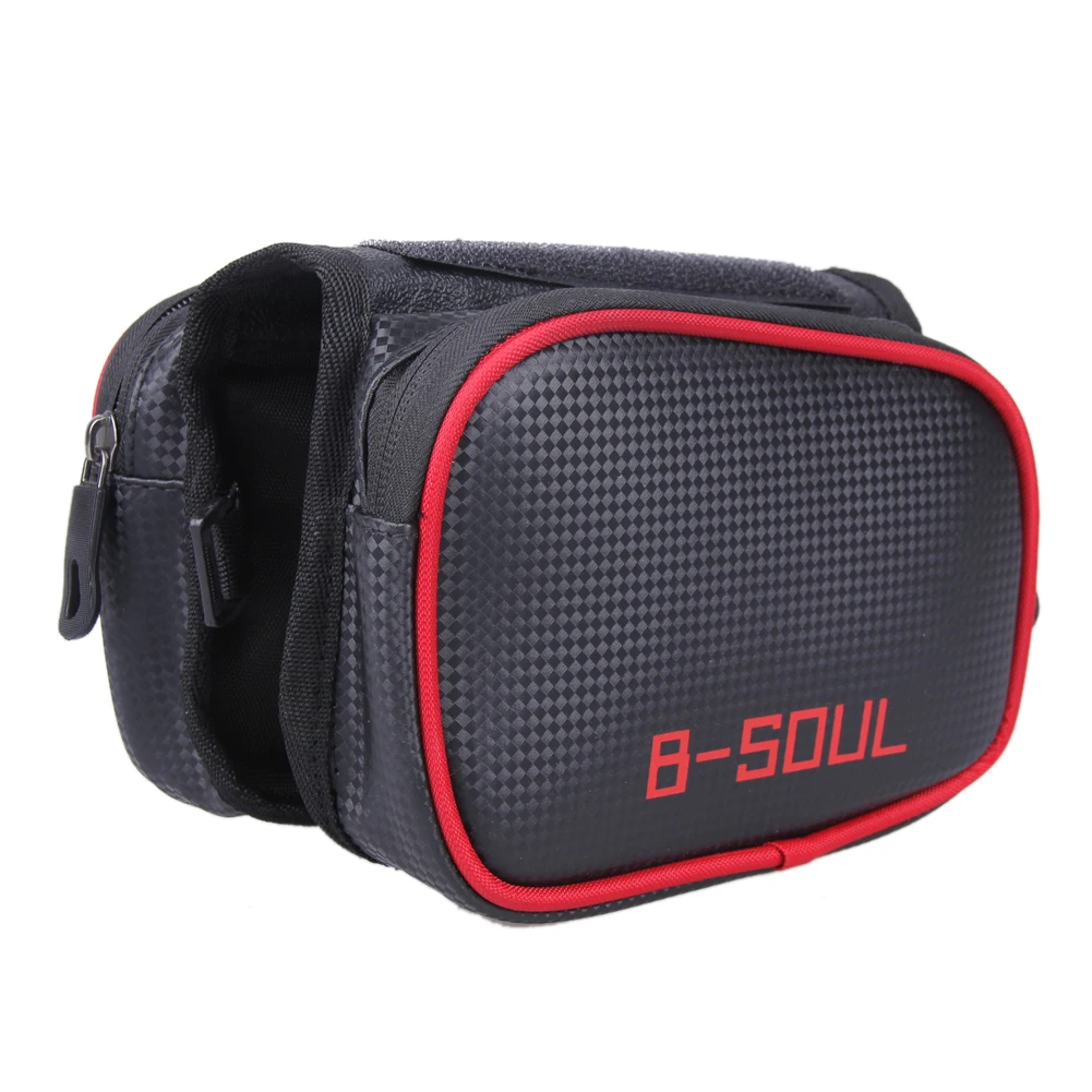 Top 6.2 Inch Waterproof Bike Bag Front Frame Top Bicycle Bag Touch Screen Cell Phone Cycling Bag Mountain Climb Accessories Outdoor 11