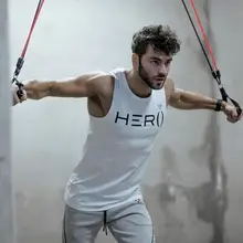 Hera Hero бренд мужской летний жилет без рукавов мужские майки одежда Бодибилдинг майка Повседневная Фитнес майка топы тройники