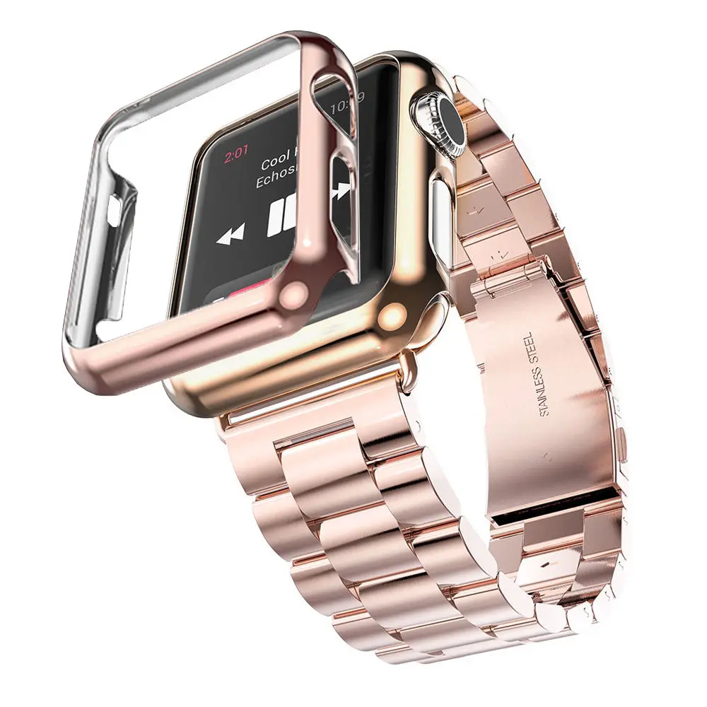 iwatch 3 rose gold band