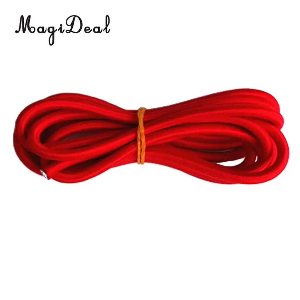 MagiDeal 5mm Marine Grade Strong Flexible Elastic Rubber Bungee Rope Shock Cord Tie Down Boat Caravan Trailer Tarp DIY UV Stable