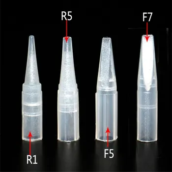 

0.5*0.7cm 500pcs F5 big Size Needle Tips Long Nipples Caps Nozzle For Permanent Makeup Machine Tattoo Needle caps