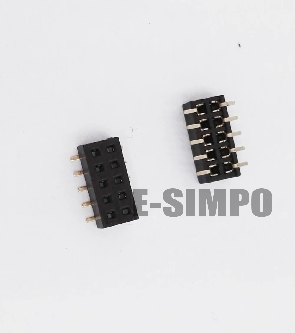 1.27 Female header 2x5p smt