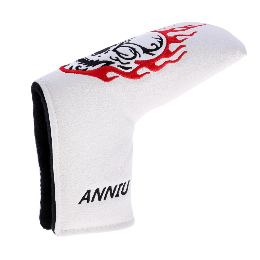 Golf Putter Head Covers Headcover with Skull Pattern for All Brands Blade