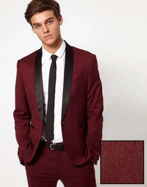 Latest Coat Pant Designs Burgundy/Wine Red Suits Men Formal Slim Fit