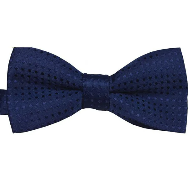 Милые модные шикарные для маленьких мальчиков ясельного возраста, Предварительно Связанные вечерние свадебный смокинг галстук-бабочка - Цвет: Dark Blue