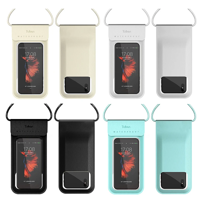 Floating Waterproof Phone Case Mobile bag Universal Underwater TPU Cellphone Dry Bag 5/6-inch Pouch for iPhone X/8 Plus/8/7/6
