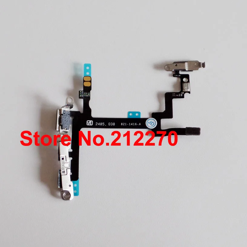 imágenes para Volumen botón de encendido y el botón mute flex cable con soporte de metal para iphone 5 imágenes para Volumen botón de encendido y el botón mute flex cable con soporte de metal para iphone 5