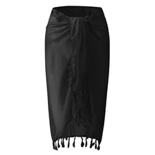 SAGACE женский солнцезащитный крем с кисточкой шаль пляжный бикини купальный костюм-накидка Купальник Мода кисточкой повседневная юбка Путешествия 10 июля