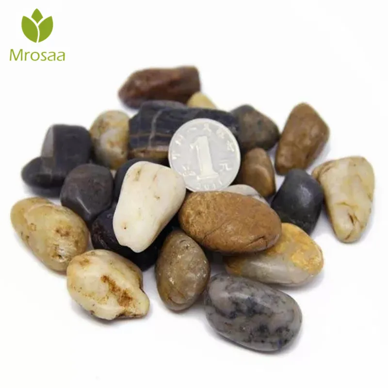 

Hot 80g DIY Micro Landscape River Stone Natural Decoration Garden Succulent Plants Flower Pot Pebble Ornament Fish Tank Decor