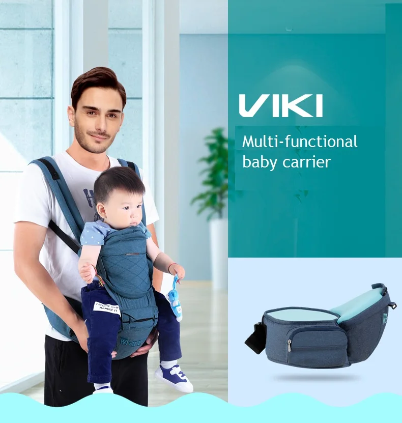 VIKI от 0 до 48 месяцев дышащий Многофункциональный Фронтальная детская переноска младенческой Удобный слинг рюкзак мешок обернуть ребенка