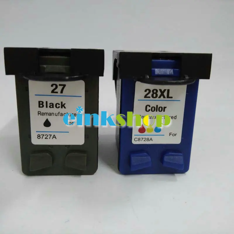 Картридж для принтера einkshop совместимый с hp 27 и 28 28xl Deskjet 450 450CI 5550 3420 3520 3550 3650 3740 3845|ink