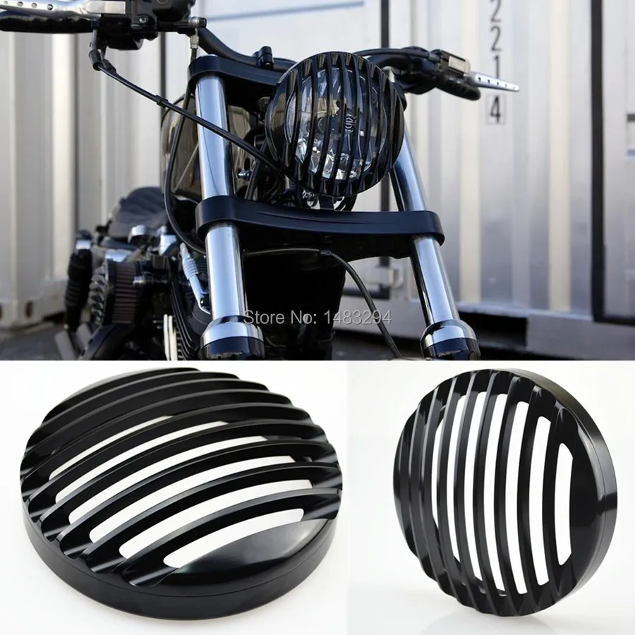 Алюминиевый сплав изготовленный на заказ крышка для гриля фары подходит Harley Davidson
