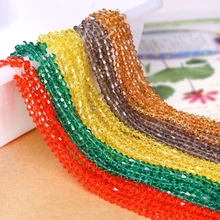 Czech Seed Beaded 230pcs lot 4mm Colorful Crystal Bicone Loose Bead Pink Color DIY Jewelry Faceted