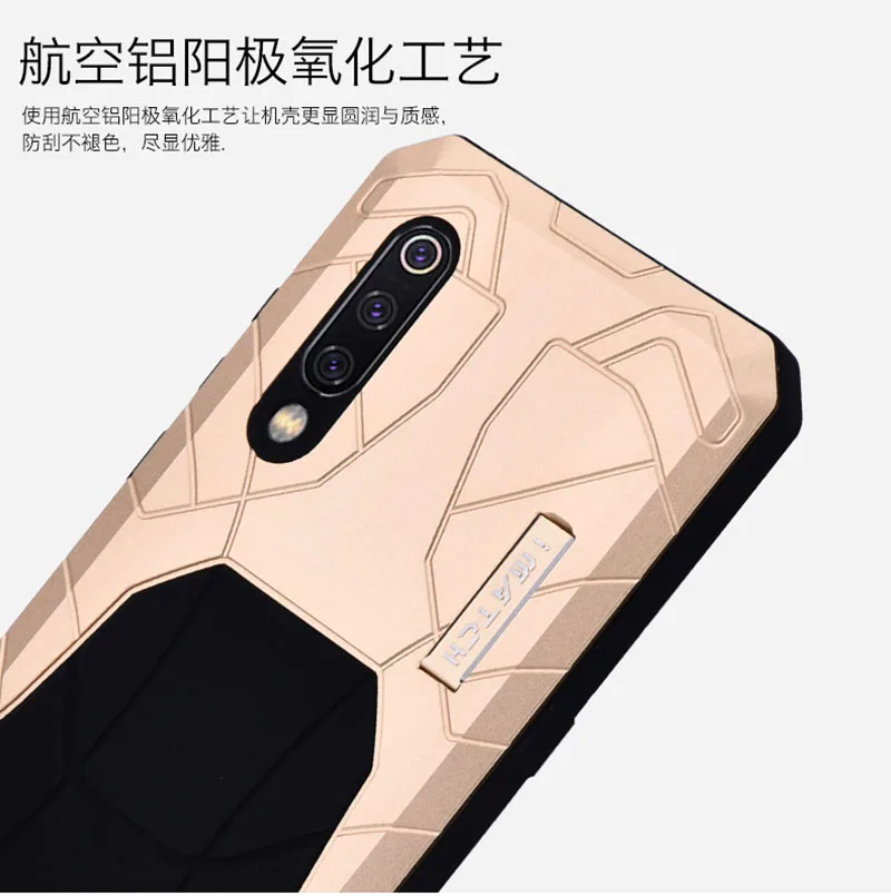 Для Xiaomi mi 9 mi 9 чехол авиационный алюминиевый сплав металл+ кремнезем задняя крышка для Xiao mi 9 чехол для телефона s