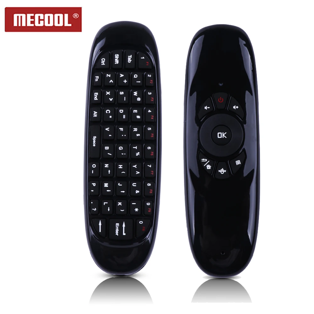 

6 axes Gyroscope C120 2.4G Air Mouse Rechargeable Wireless Keyboard Remote Control for Android TV Box Computer English Version