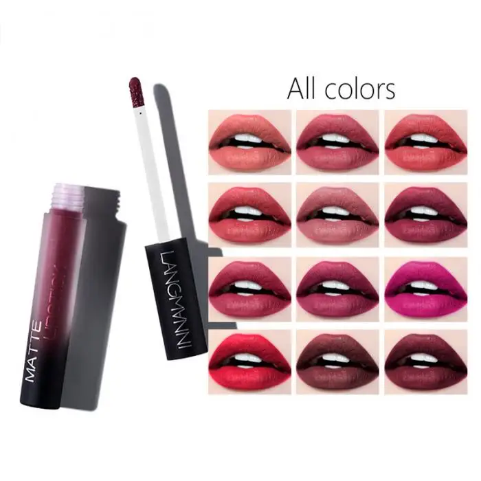 Matte Batom Caneta Líquido Veludo Esmalte Lábio Cosméticos Kg66 Kit 12 Pcs 25 High Quality Beleza e saúde