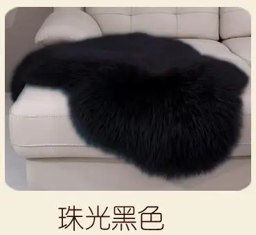10 Natural sheepskin wool carpet sofa living room bedroom fluffy rug chair floor mat soft fur rug baby home Decorative customized - Цвет: 10