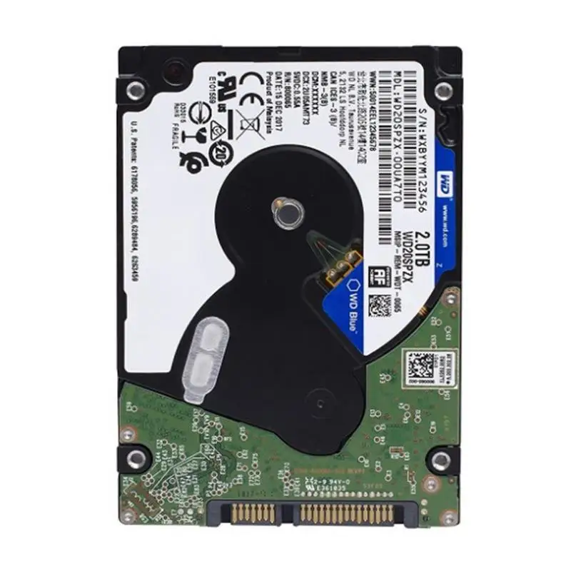Western Digital WD Blue 2 5 ''ноутбук ТБ HDD 128MB кэш жесткий диск SATA 3 5400RPM PC внутренний для
