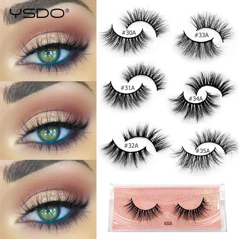 

YSDO 1 pair 3d mink lashes natural false eyelashes cruelty free lashes dramatic eyelashes 100% handmade mink eyelashes maquiagem