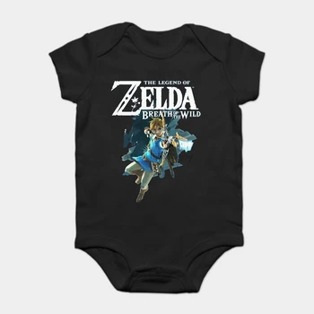 

Baby Onesie Baby Bodysuits kid t shirt Fashion Cool Funny The Legend of Zelda Breath of The Wild - Link Customized Printed