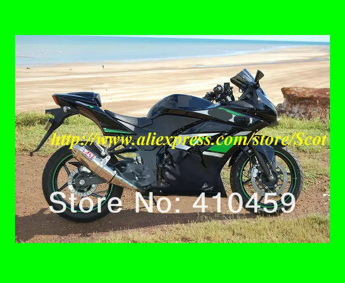 Блестящий черный обтекатель комплект для KAWASAKI Ninja ZX250R 08 09 10 11 12 ZX 250R EX250 2008 2009 2010 2011 2012 Обтекатели на кузов