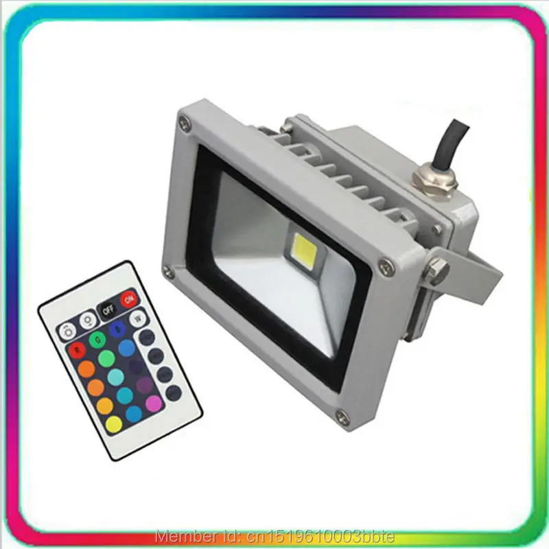 

Epistar Chip Warranty 3 Years 20W Outdoor Remote LED Flood Light RGB LED Floodlight 10W Color Change Spotlight Tunnel Bulb