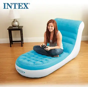 

Original genuine INTEX high-grade flocking single back lazy bones inflatable sofa lazy leisure lounge,air living room sofa beds