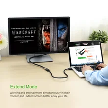 Ugreen Universal 3D HDMI Extension Cable for Smart Box TV STB to Connect LCD TV Computer Cable HDMI to HDMI 1.4V HD Cables