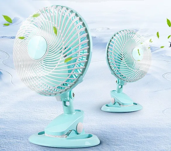 

Dani Zhang 220V 20W Blue Mini Mute Clip fan 1.5m cable length Two tranches 18x32.8x22cm