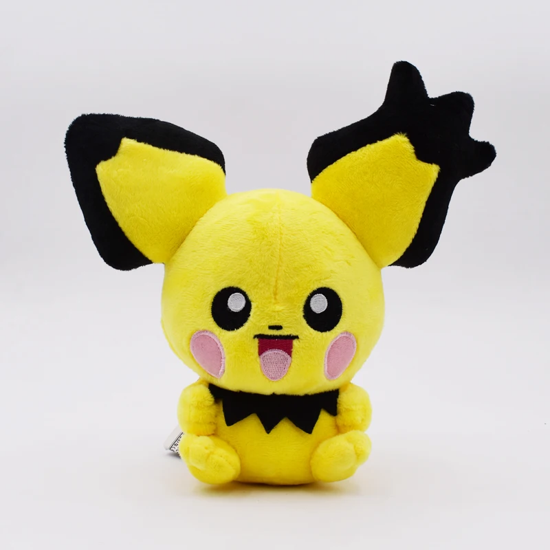 

2018 Free Shipping Open Mouth Pikachu Plush Dolls 17cm Plush Toys Cartoon Stuffed Animals Toys Soft Christmas Toys Best Gift