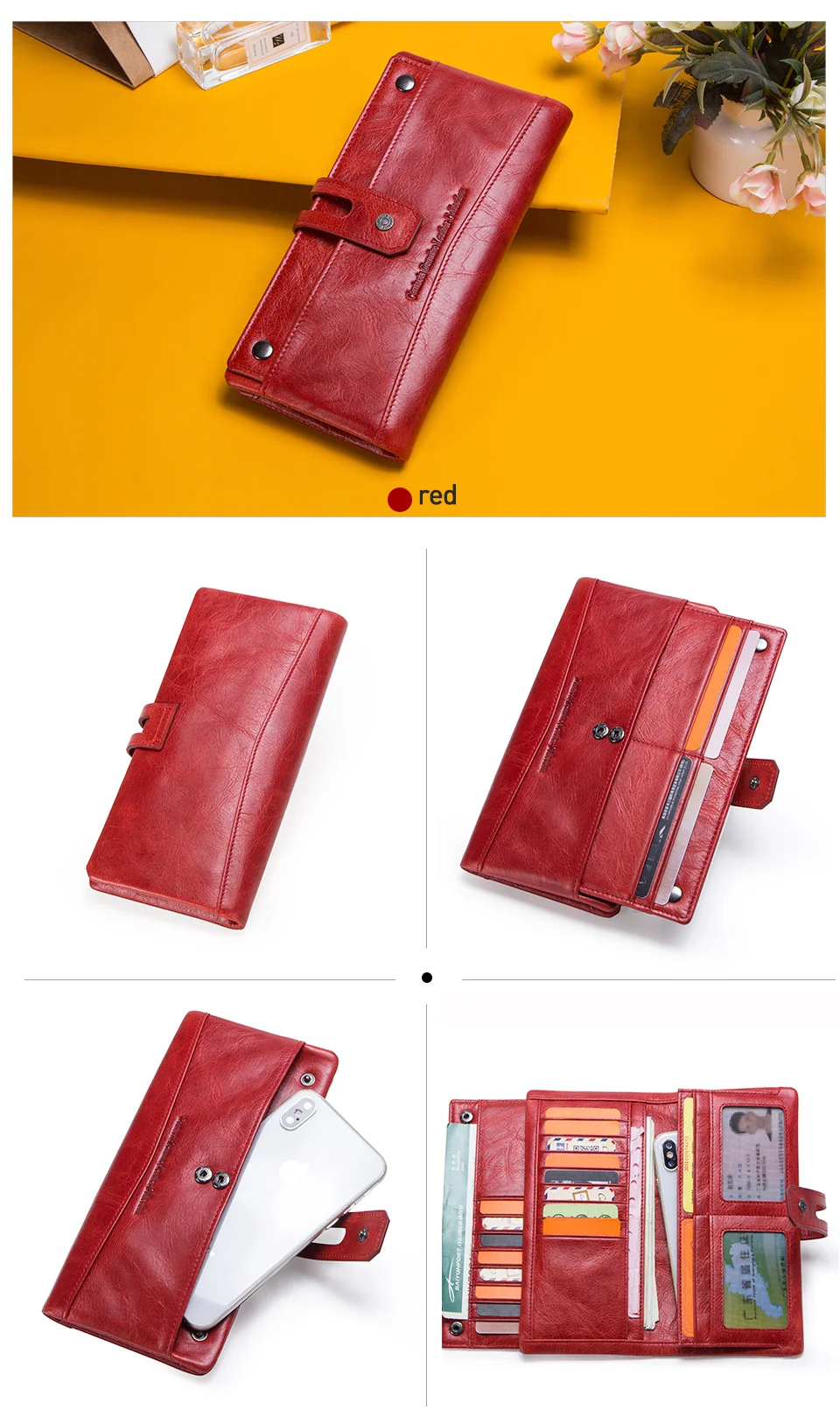 com zíper moeda bolsa para iphone destacável
