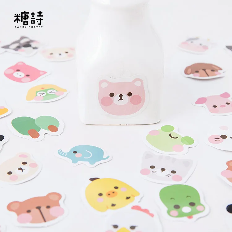 45 шт./1 Набор kawaii Deco Кот цветок Скрапбукинг планировщик наклейки/Липкие заметки/Подарочная Уплотнительная паста/Офисные принадлежности милые канцелярские принадлежности