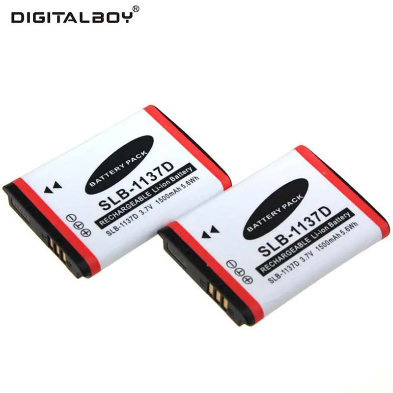Цифровой мальчик 2 шт. SLB-1137D SLB 1137D SLB1137D Батарея для samsung I85 NV11 NV103 NV30 NV40 NV106 I80 L74 I100 NV100