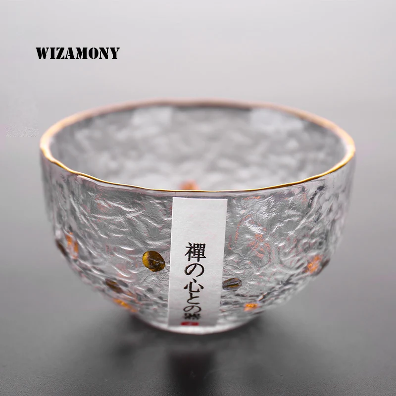 1 шт. wizamony Drinkware Трассировка дизайн в золотом японском стиле кружка с молотком термостойкая китайская кунг-фу чайная церемония чашка чая, кружка