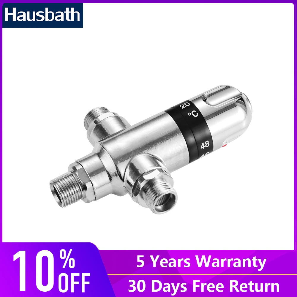 

Bathroom Thermostatic Mixing Valve Hot And Cold Water Temperature Control Water Mixer Solar Cooper Valve Core