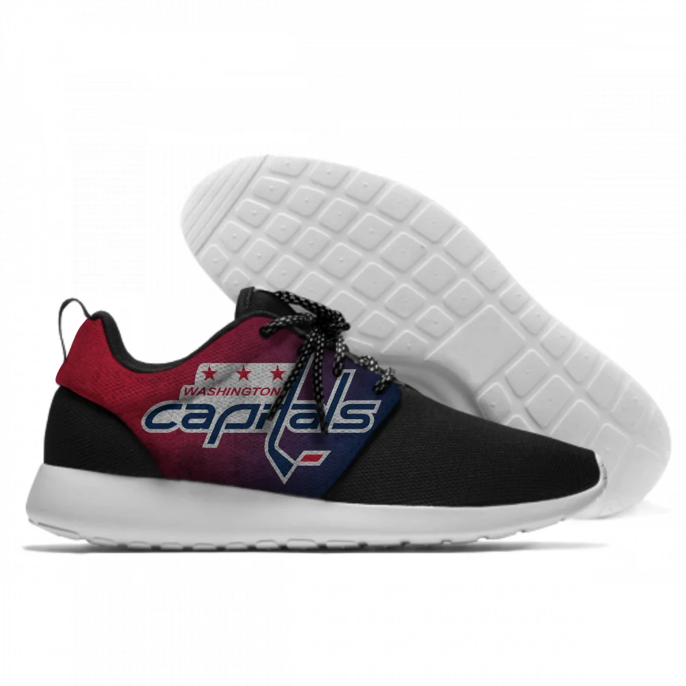 

2019 Newest Shoes Hockey League Team Confortable Light Weight Shoes Washington Capitals Logo Casual Sneakers