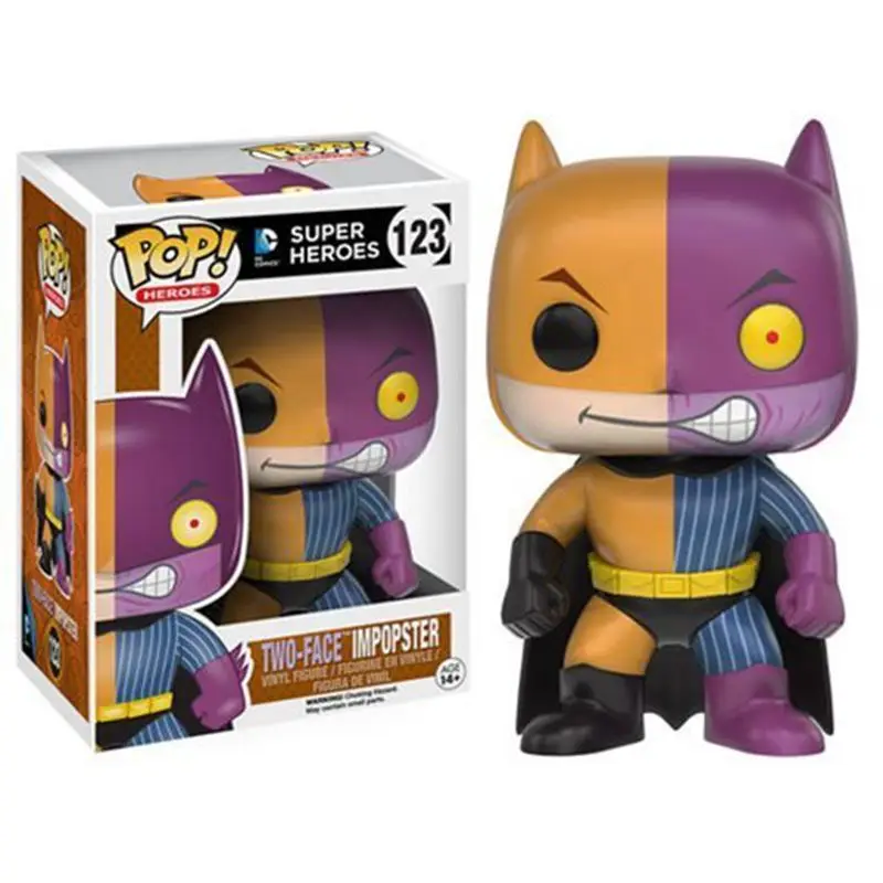

Funko pop Official Batman as Villains - Batman / Two Face Impopster Vinyl Action Figure Collectible Model Toy with Original Box