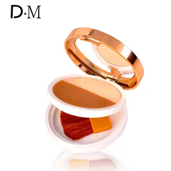 

DJM Contour Palette Highlighter Makeup Bronzer Powder Makeup baked powder Face Pressed Shading Powder With Puff & Mirror